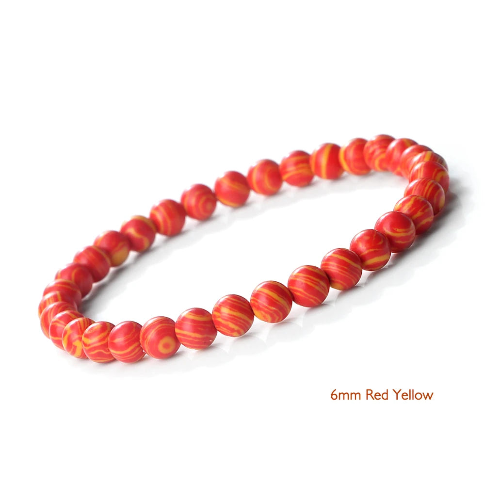 🔷 Blue Malachite Chakra Mala Bracelet – Natural Stone Buddhist Prayer Beads Healing Strand Bracelet for Yoga, Meditation & Energy Balance by Spiritual Abacus