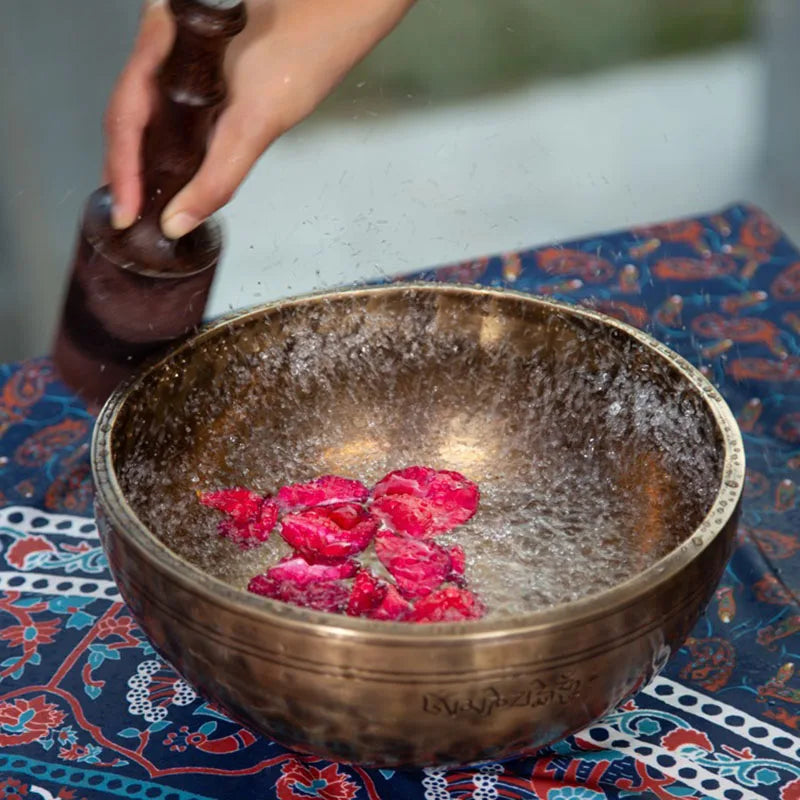 🌕 Full Moon Himalayan Singing Bowl Handmade in Nepal – For Meditation, Sound Healing, and Mindfulness