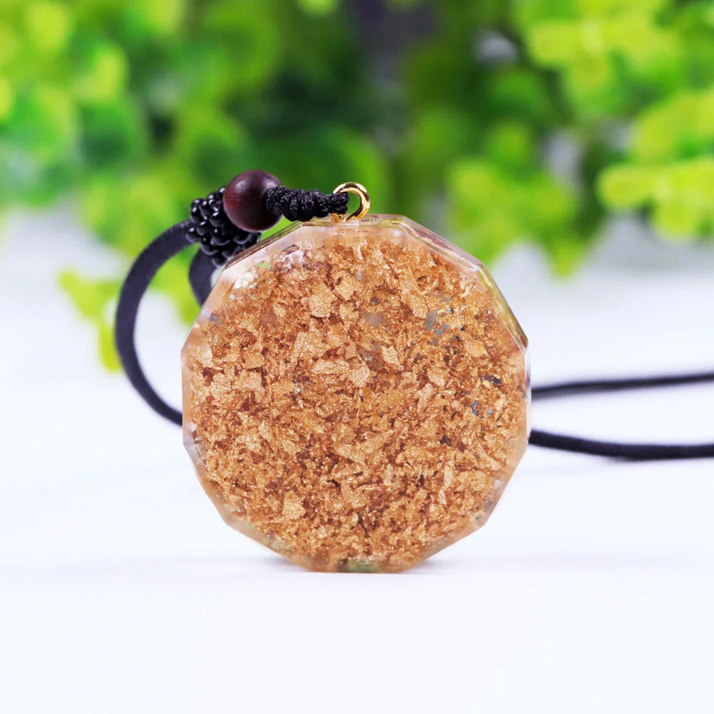 ✨ Spiritual Abacus Luminous Orgonite Sri Yantra Pendant – Chakra Healing & EMF Protection Necklace