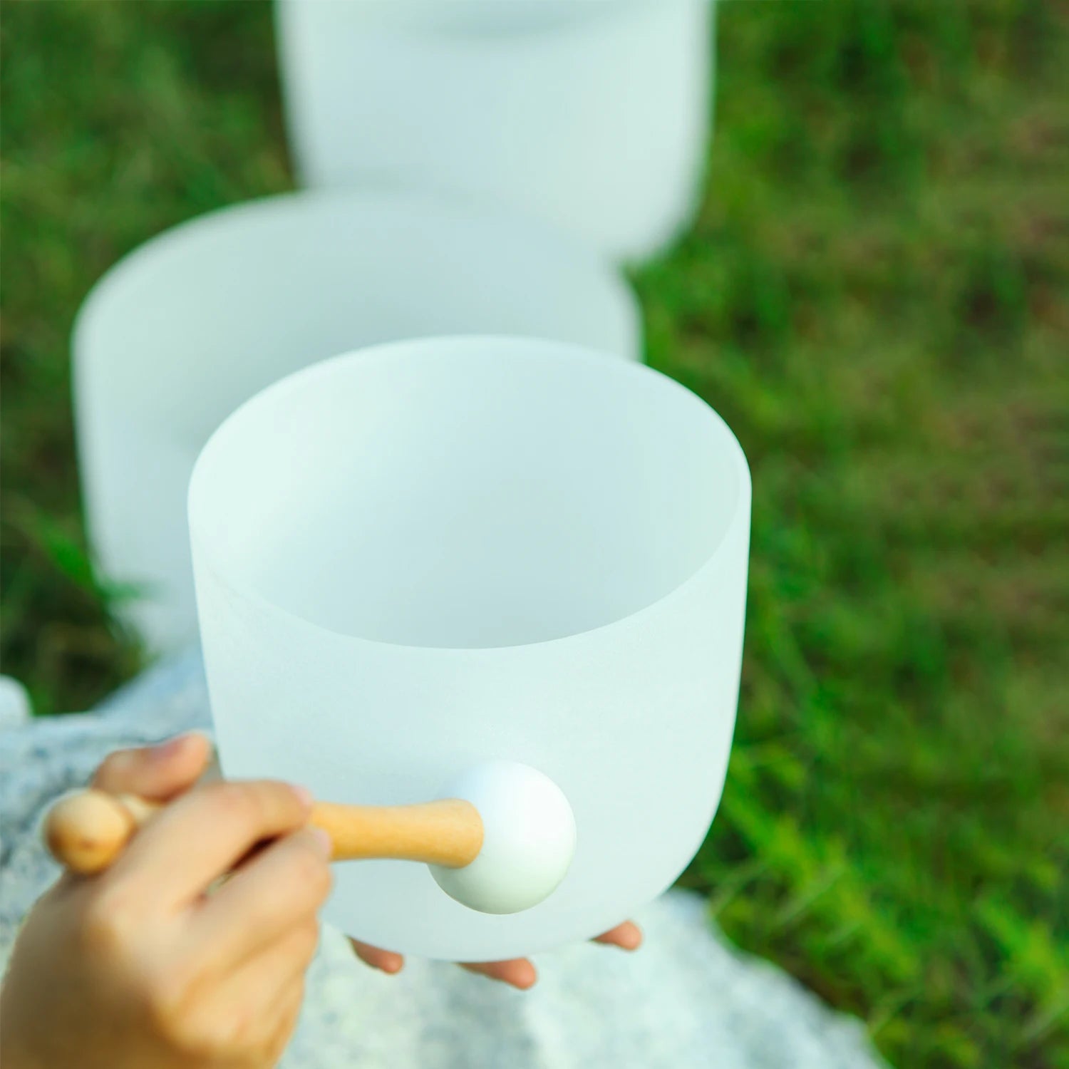 SpiritualAbacus 🥣 Tibetan Singing Bowl Set – Lotus Design for Meditation & Chakra Healing