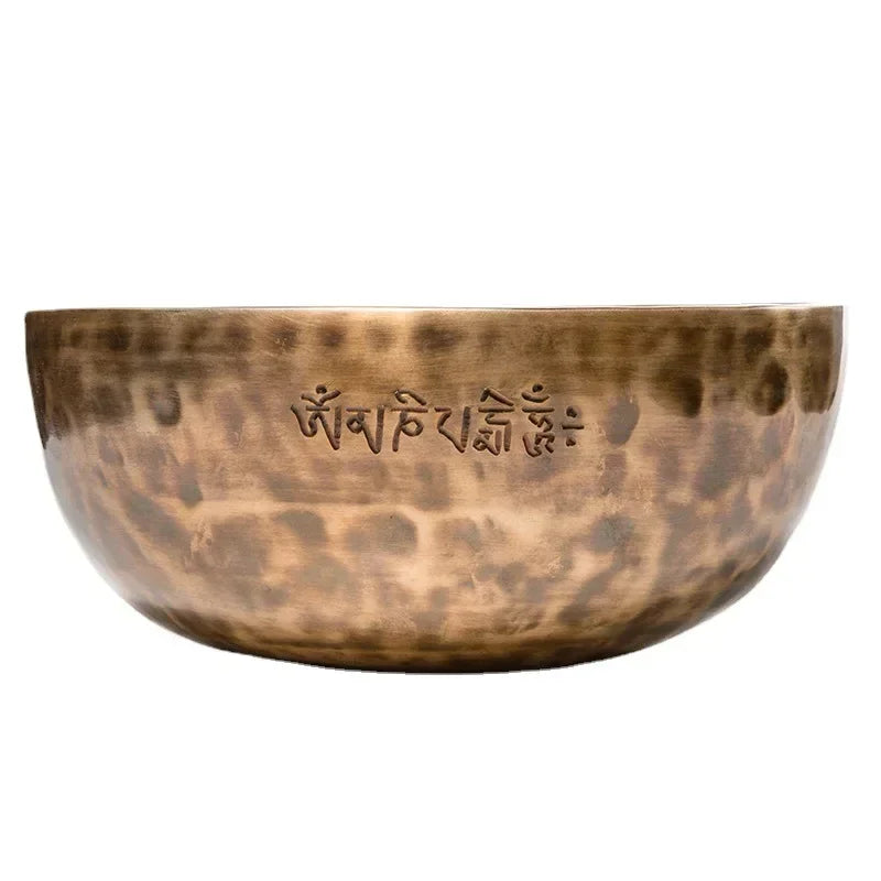 Spiritual Abacus Exclusive - Handmade Full Moon Tibetan Singing Bowl – Nepal Professional Meditation Instrument