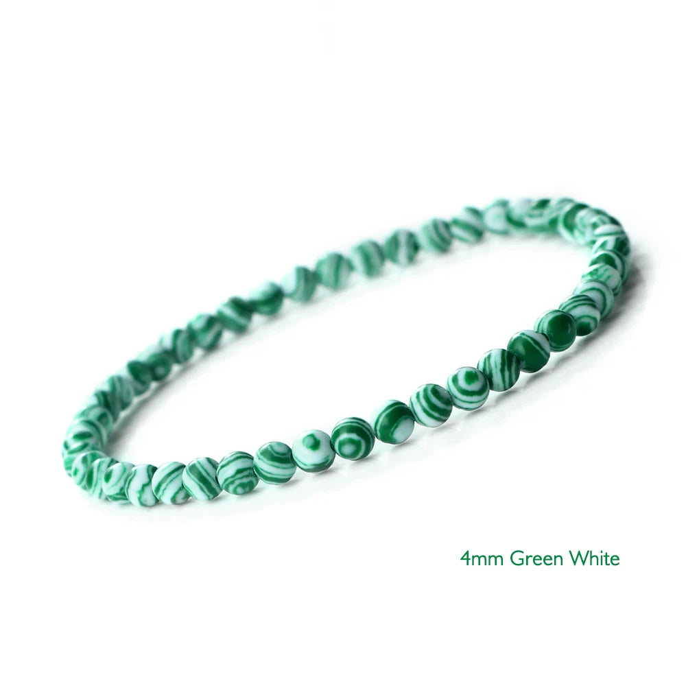 🔷 Blue Malachite Chakra Mala Bracelet – Natural Stone Buddhist Prayer Beads Healing Strand Bracelet for Yoga, Meditation & Energy Balance by Spiritual Abacus