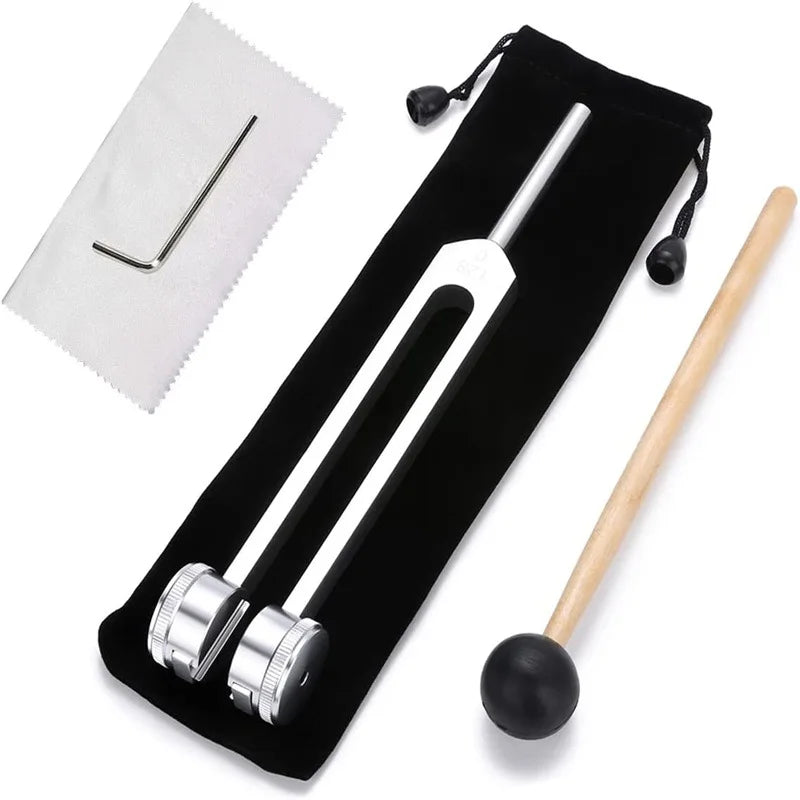Spiritual Abacus 128 Hz Weighted Tuning Fork Set Bio-Acoustic Healing Tool – Chakra Balancing, Sound Therapy & Stress Relief