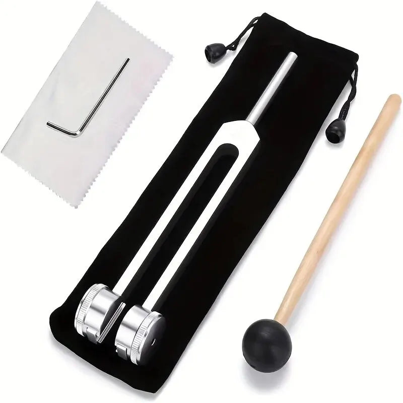 Spiritual Abacus 128 Hz Weighted Tuning Fork Set Bio-Acoustic Healing Tool – Chakra Balancing, Sound Therapy & Stress Relief