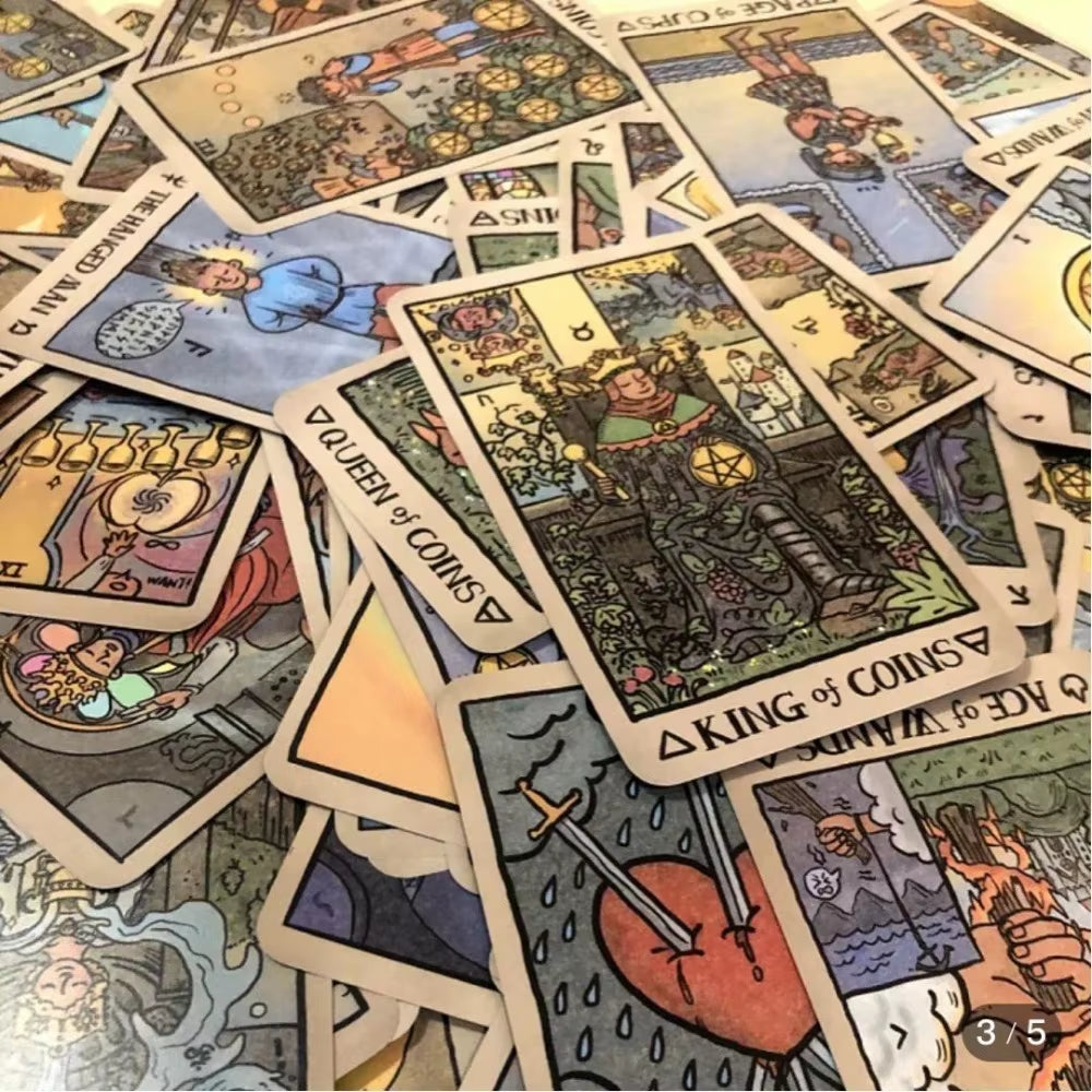 👁️ Akashic Eye Tarot – 78-Card Indie Tarot Deck with Reversed Imagery Mystical Divination Deck for Intuitive Expansion, Shadow Work & Soul Path Readings by Spiritual Abacus