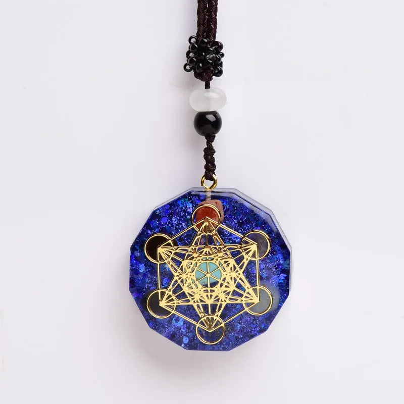 🔮 Spiritual Abacus – Orgonite Energy Pendant Necklace