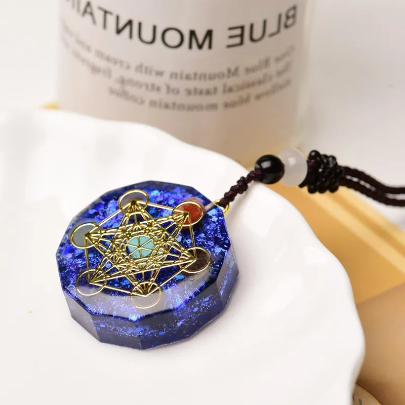 🔮 Spiritual Abacus – Orgonite Energy Pendant Necklace