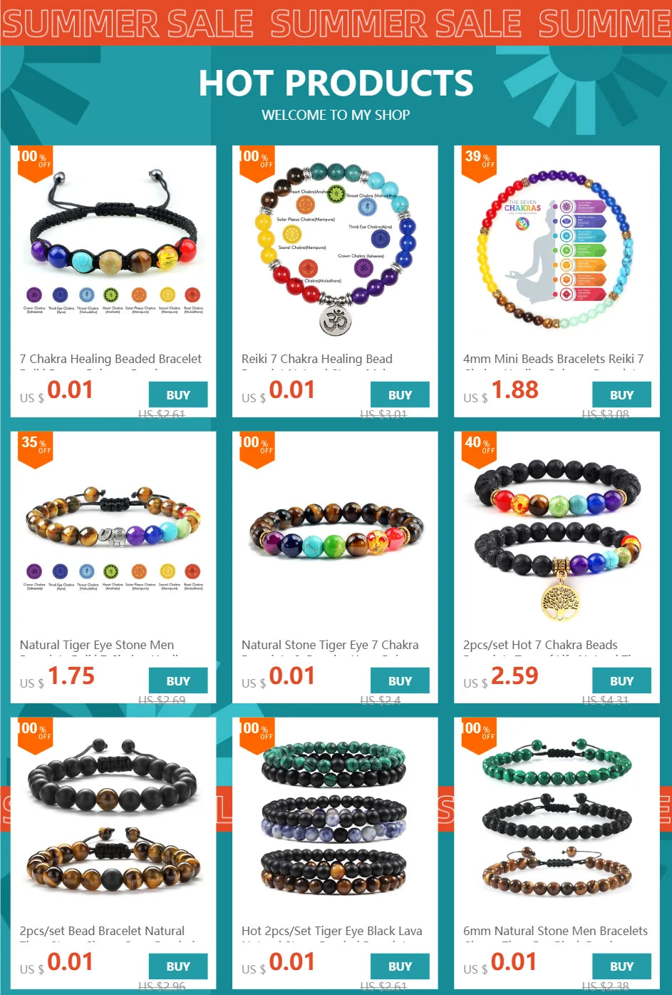 🌈 Spiritual Abacus 7 Chakra Tree of Life Bracelet Natural Stone Reiki Energy Beads