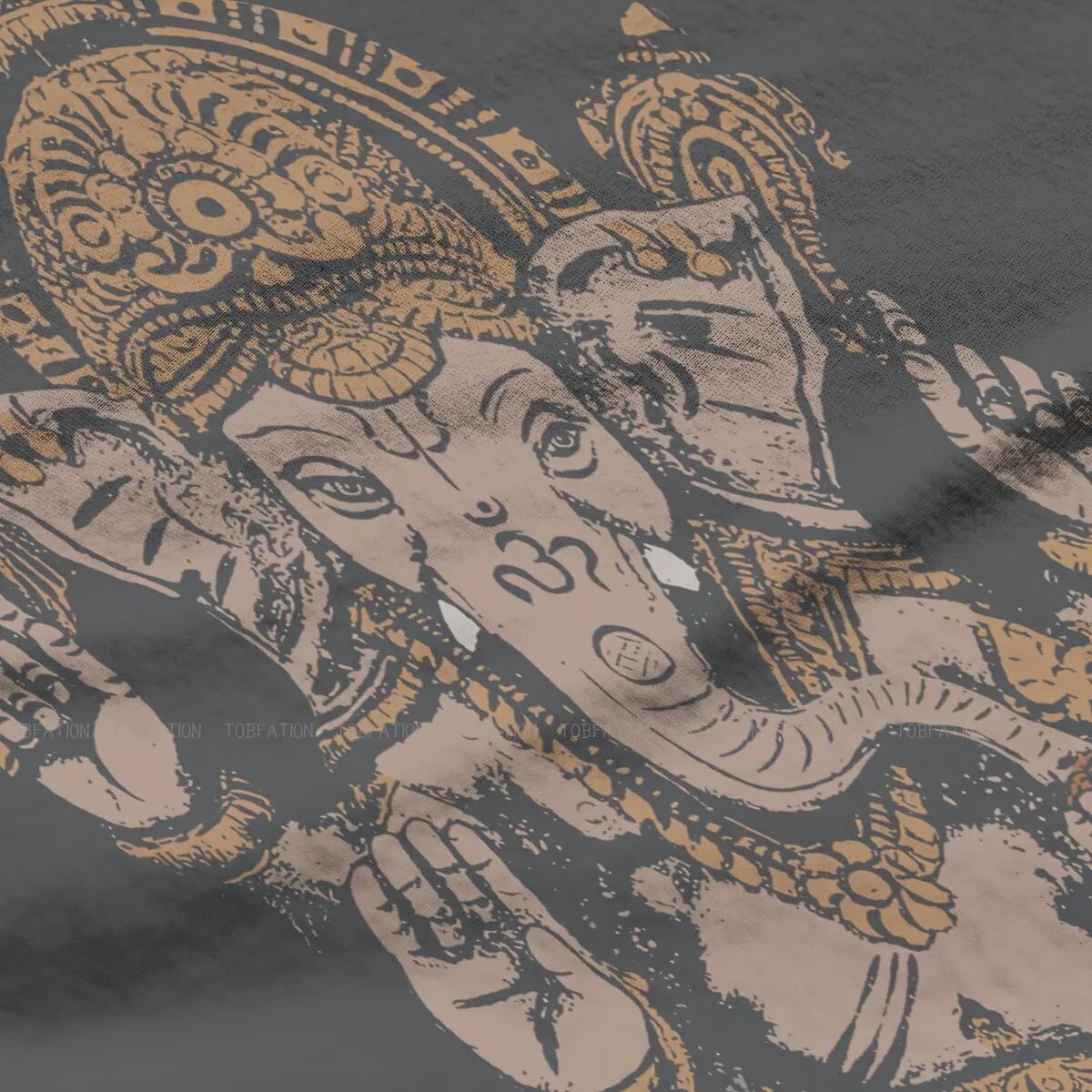 Spiritual Abacus™ Ganesha Art Women’s T-Shirt – 3D Graphic Cotton Tee for Casual Wear