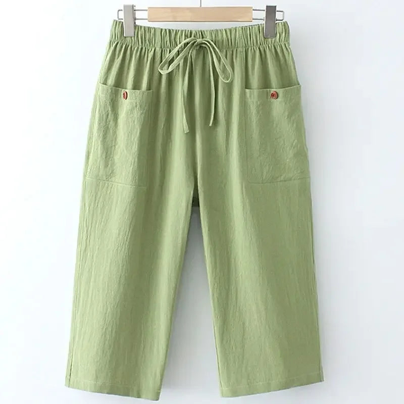 💃 Plus Size Summer Loose-Fit Pants for Women
Elastic Waist | Straight-Leg | 7/8 Length | Casual Comfort up to 200kg