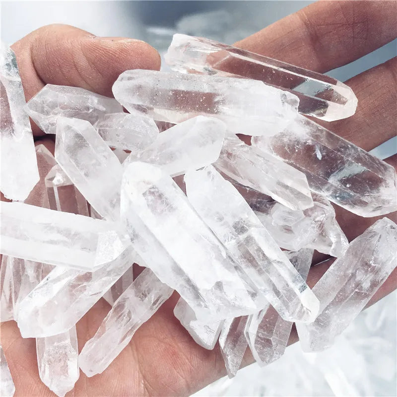 Spiritual Abacus™ Natural Clear Quartz Crystal Point – Polished Raw Mineral Wand for Home & Meditation Décor