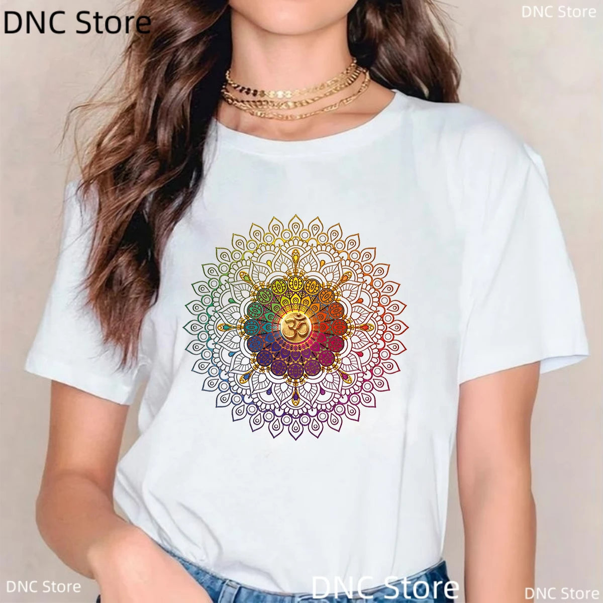 🌸 Spiritual Abacus Modra Lotus Buddha T-Shirt – Women's Yoga & Meditation Tee with Namaste Print