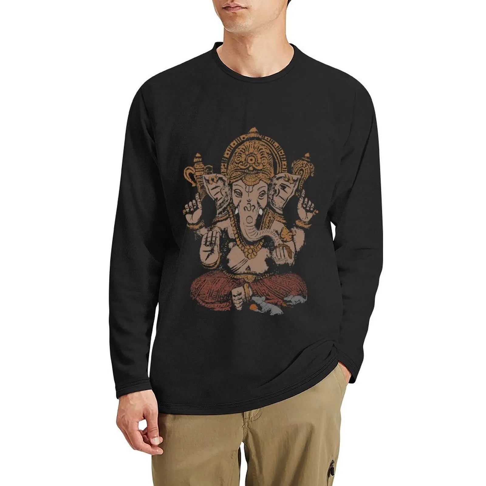 Spiritual Abacus™ Ganesha 3D Oversized T-Shirt – Unisex Aesthetic Streetwear Graphic Tee