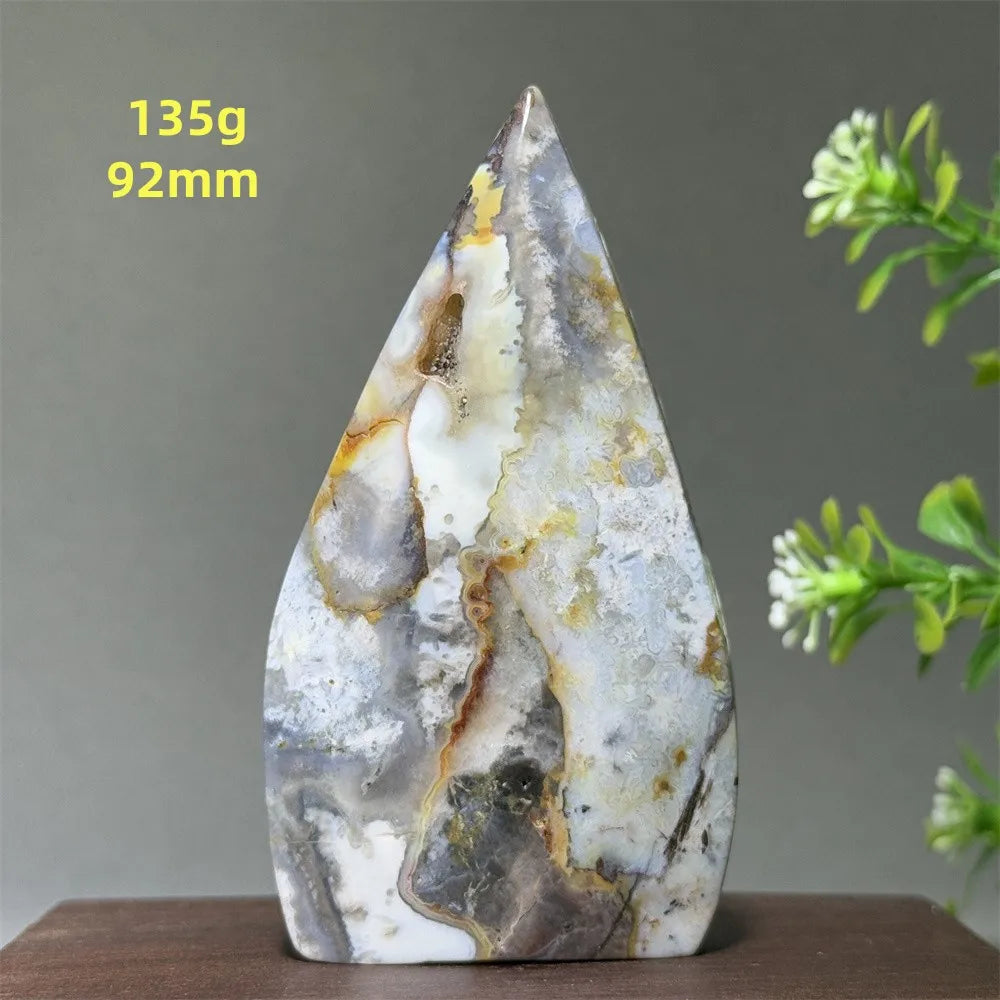 🔮 Spiritual Abacus Natural Mexican Agate Mineral Torch
Free-Form Energy Specimen – For Meditation, Witchcraft & Sacred Space Décor