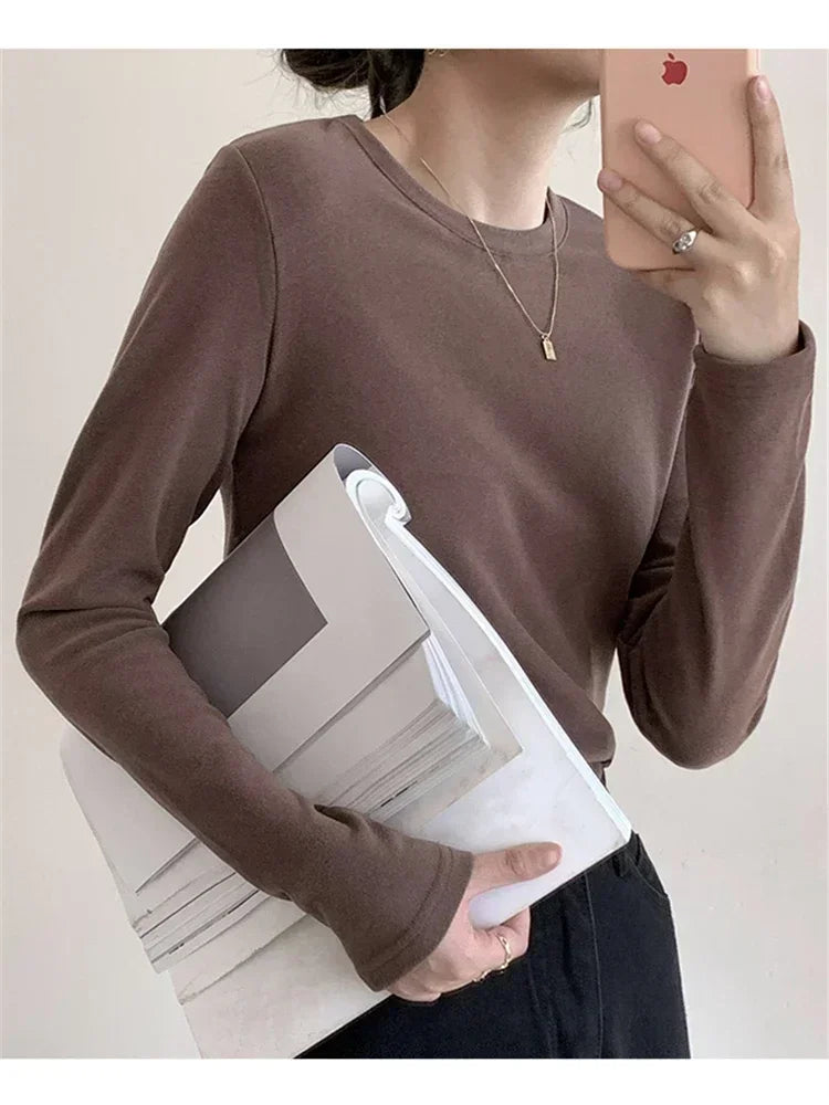 Spiritual Abacus™ Women’s Winter Knitted Sweater T-Shirt – Oversized Long Sleeve Pullover Top for Casual Cozy Style