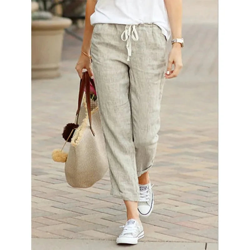 🍂 Spiritual Abacus – Autumn Cotton Y2K Black Drawstring Pants for Women
Elastic Waist • Loose Fit • Casual Streetwear Elegance