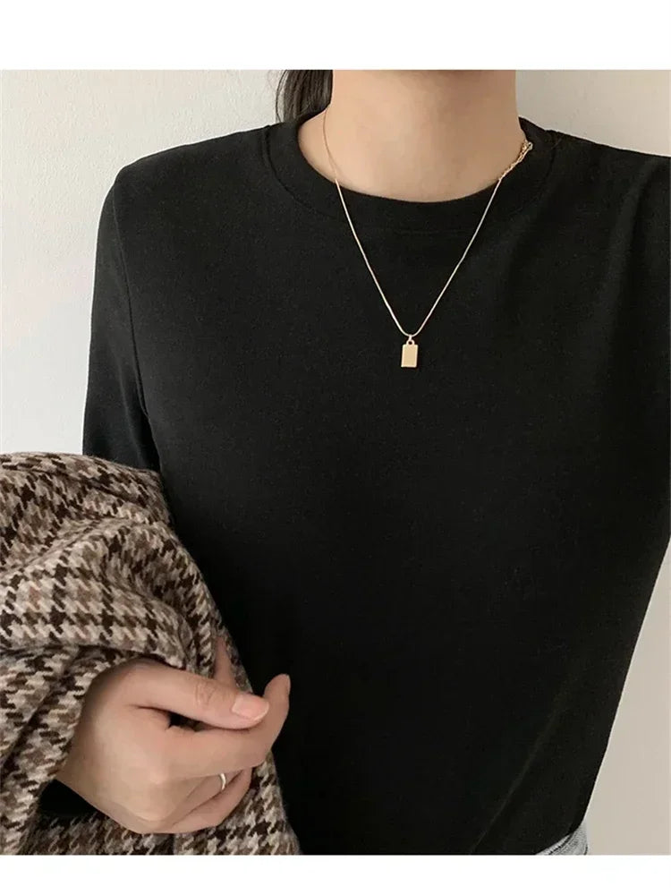 Spiritual Abacus™ Women’s Winter Knitted Sweater T-Shirt – Oversized Long Sleeve Pullover Top for Casual Cozy Style