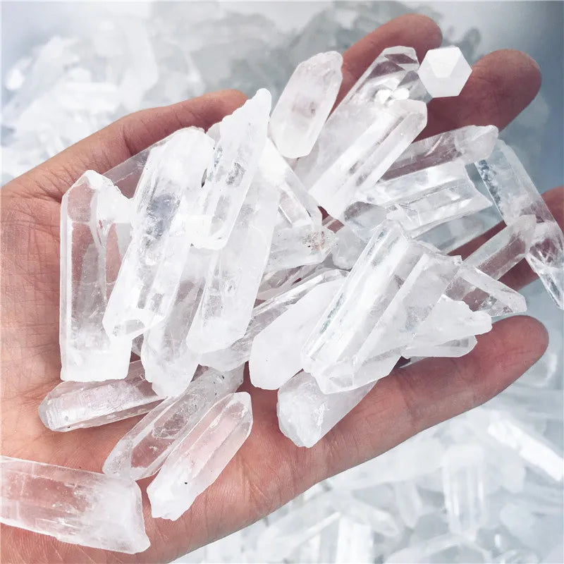 Spiritual Abacus™ Natural Clear Quartz Crystal Point – Polished Raw Mineral Wand for Home & Meditation Décor
