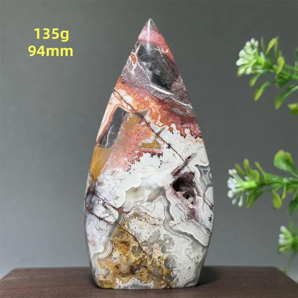 🔮 Spiritual Abacus Natural Mexican Agate Mineral Torch
Free-Form Energy Specimen – For Meditation, Witchcraft & Sacred Space Décor