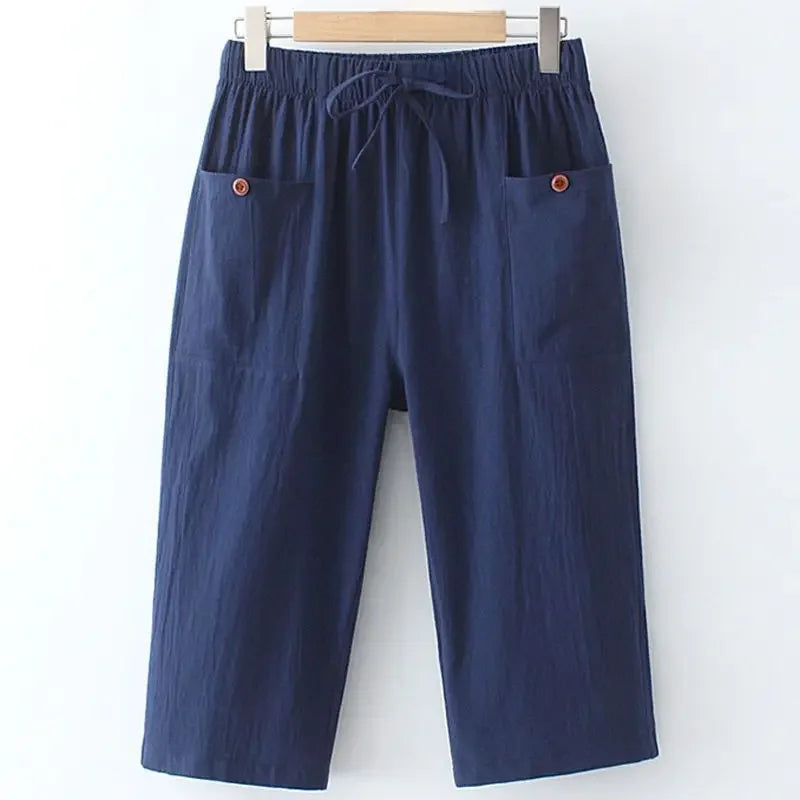 💃 Plus Size Summer Loose-Fit Pants for Women
Elastic Waist | Straight-Leg | 7/8 Length | Casual Comfort up to 200kg