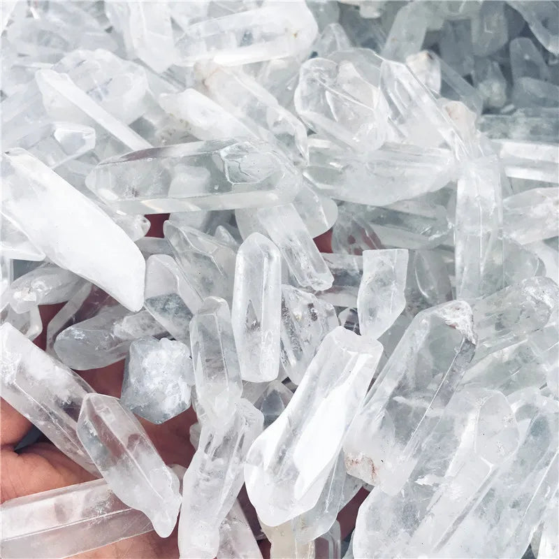 Spiritual Abacus™ Natural Clear Quartz Crystal Point – Polished Raw Mineral Wand for Home & Meditation Décor