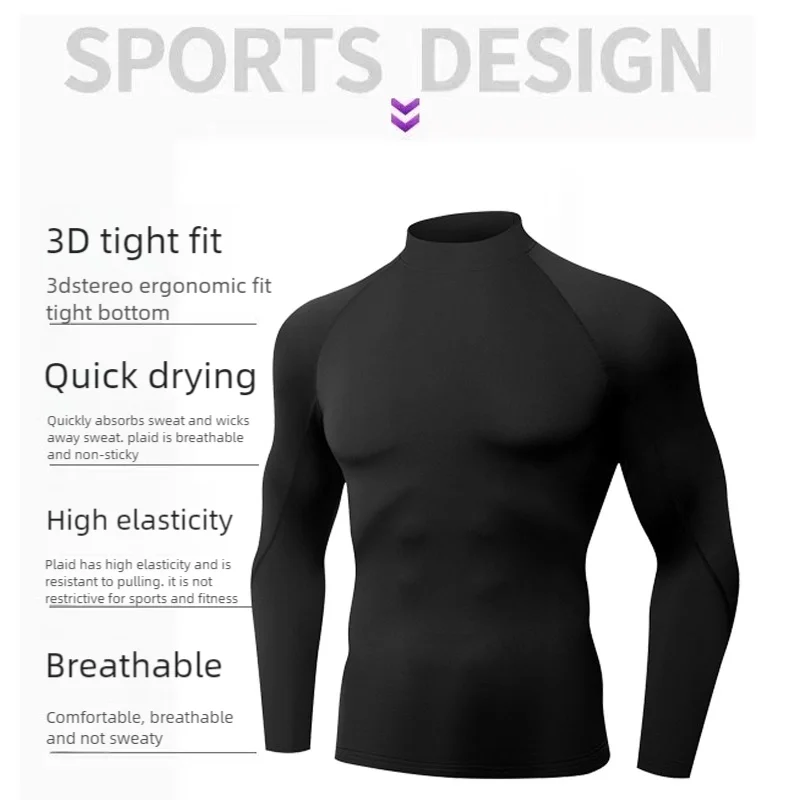 Spiritual Abacus™ Men’s Thermal Turtleneck Shirt – Soft Fleece Long Sleeve Base Layer for Winter