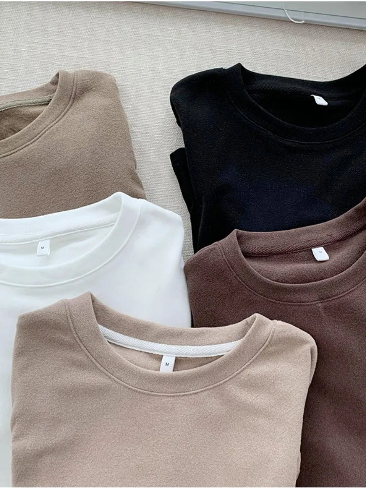 Spiritual Abacus™ Women’s Winter Knitted Sweater T-Shirt – Oversized Long Sleeve Pullover Top for Casual Cozy Style