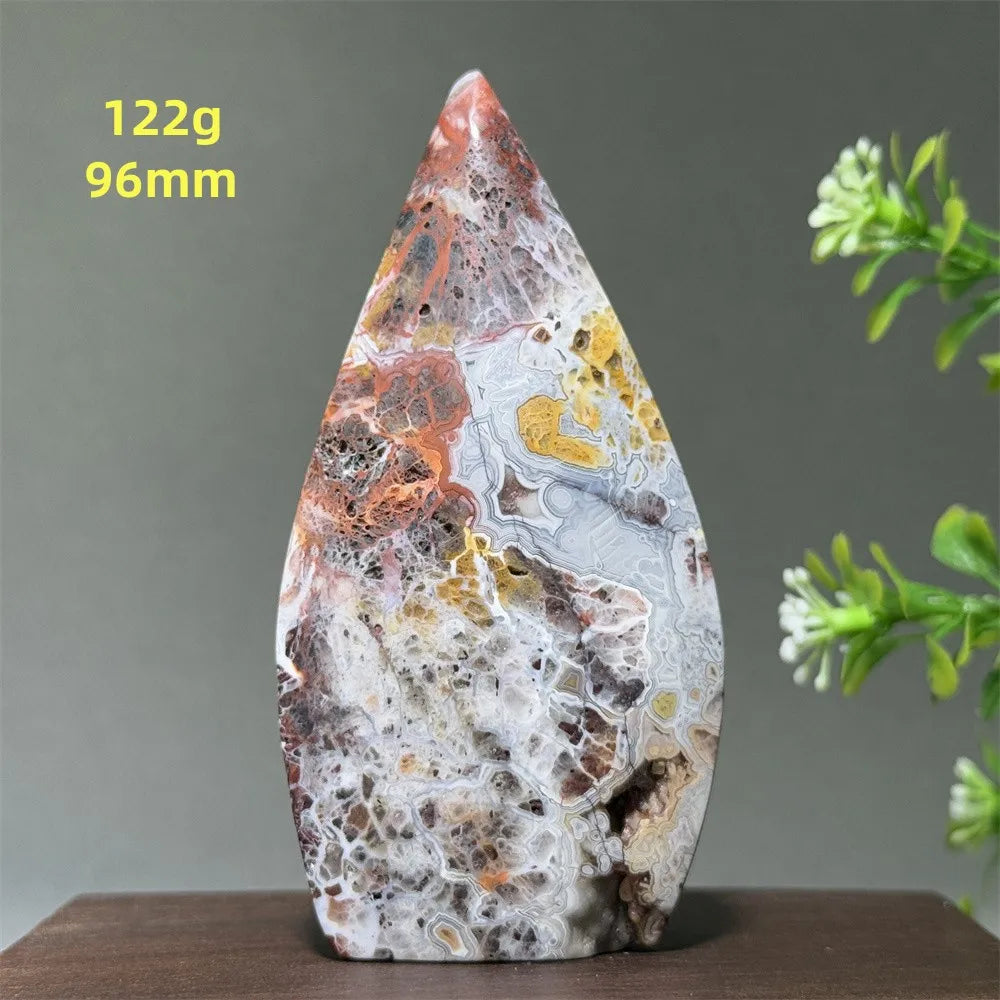 🔮 Spiritual Abacus Natural Mexican Agate Mineral Torch
Free-Form Energy Specimen – For Meditation, Witchcraft & Sacred Space Décor