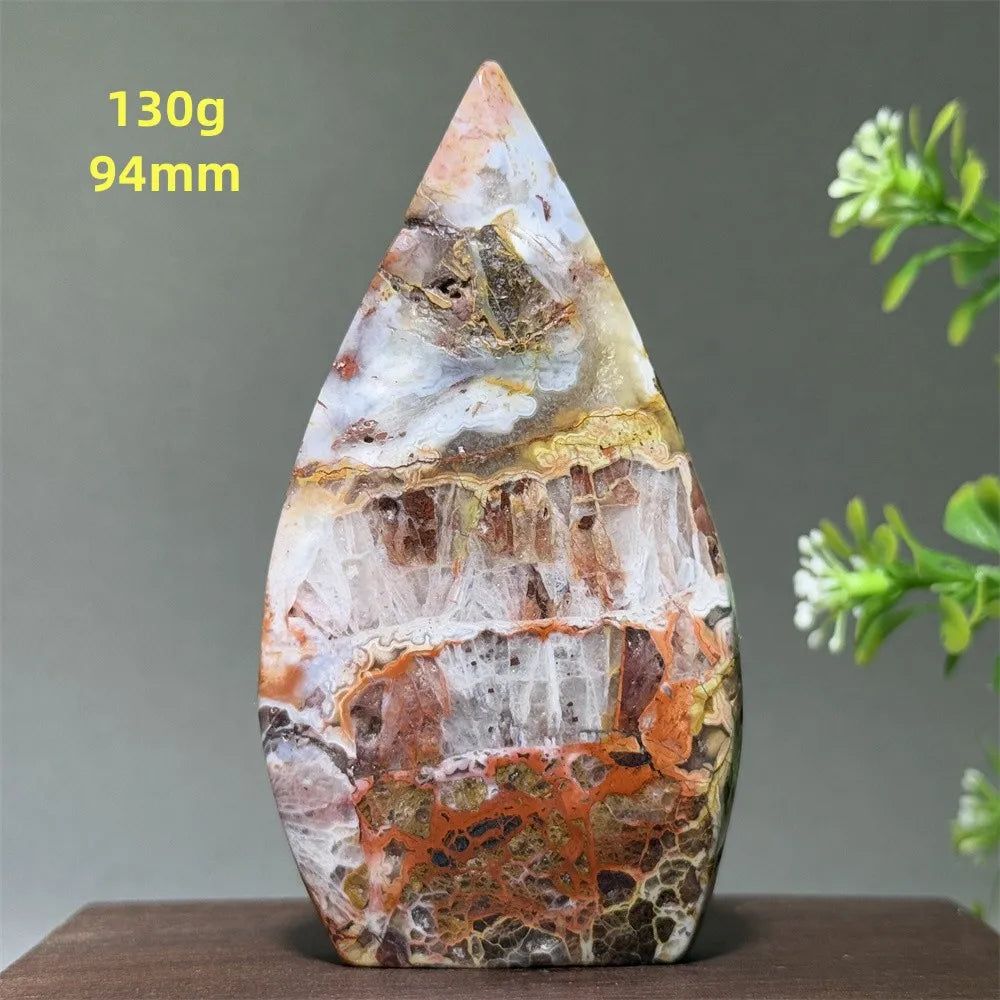 🔮 Spiritual Abacus Natural Mexican Agate Mineral Torch
Free-Form Energy Specimen – For Meditation, Witchcraft & Sacred Space Décor