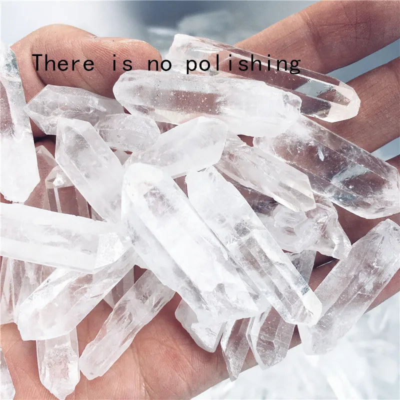 Spiritual Abacus™ Natural Clear Quartz Crystal Point – Polished Raw Mineral Wand for Home & Meditation Décor