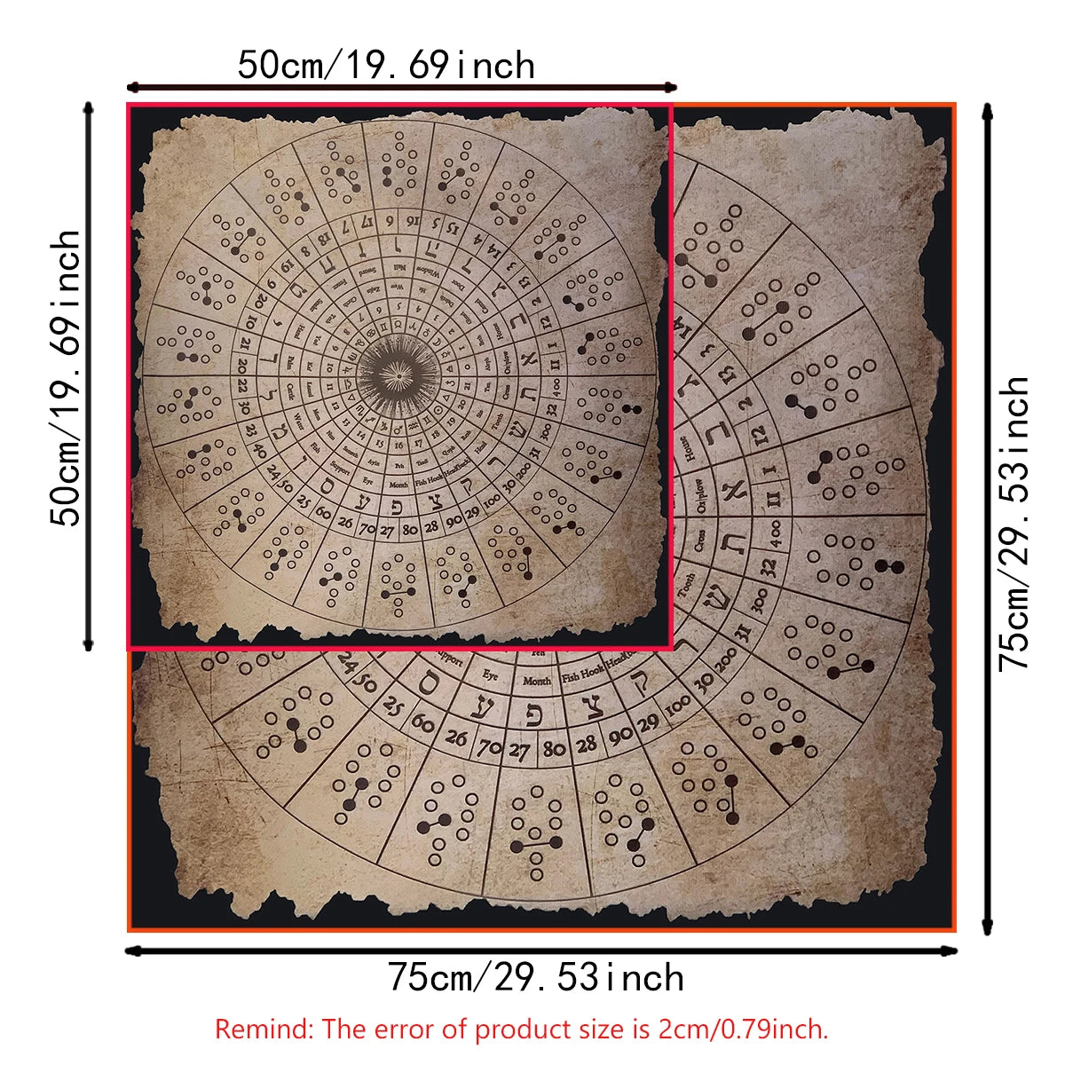 🌳 Spiritual Abacus Sephirothic Tree of Life Tarot Cloth
Kabbalah Altar Mat for Divination, Meditation & Ritual Practice