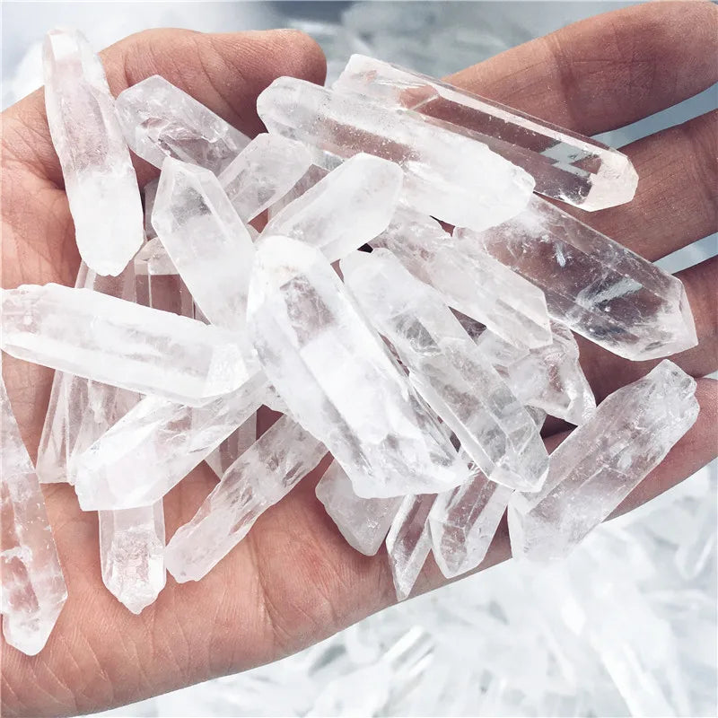 Spiritual Abacus™ Natural Clear Quartz Crystal Point – Polished Raw Mineral Wand for Home & Meditation Décor