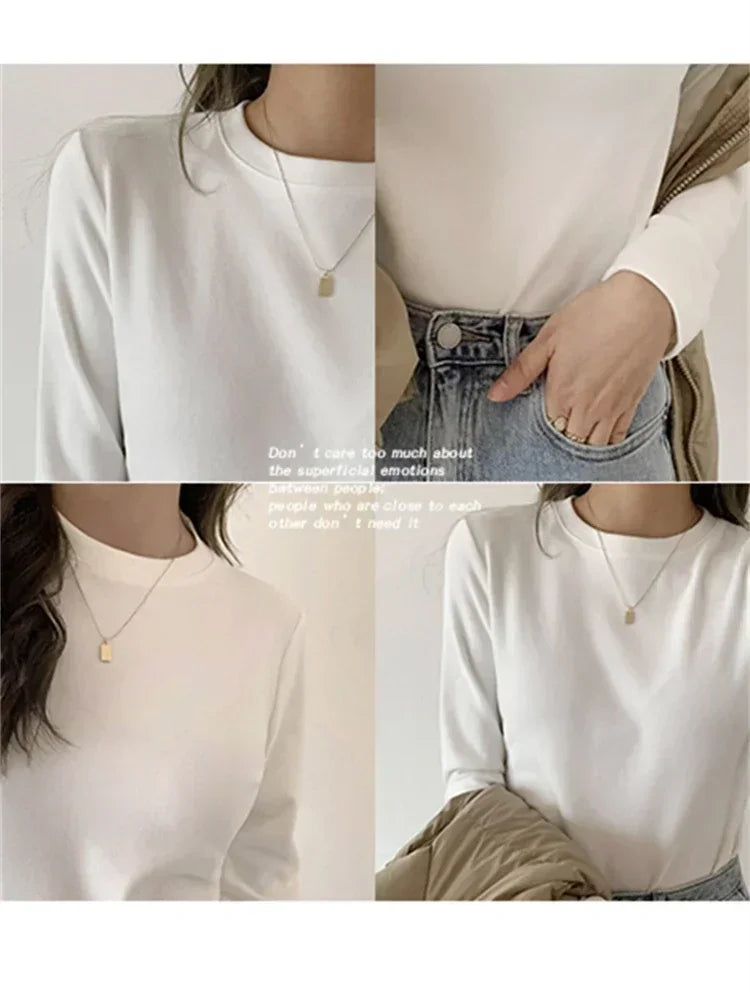 Spiritual Abacus™ Women’s Winter Knitted Sweater T-Shirt – Oversized Long Sleeve Pullover Top for Casual Cozy Style