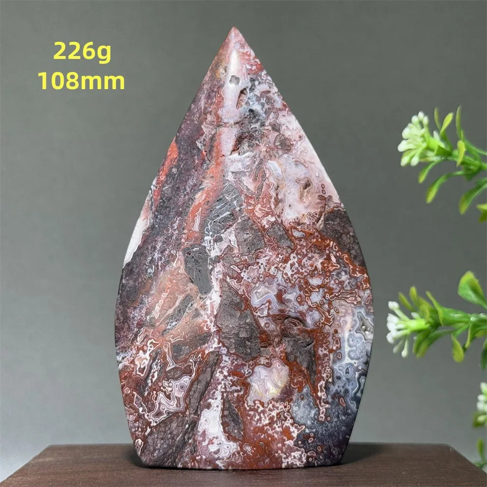 🔮 Spiritual Abacus Natural Mexican Agate Mineral Torch
Free-Form Energy Specimen – For Meditation, Witchcraft & Sacred Space Décor