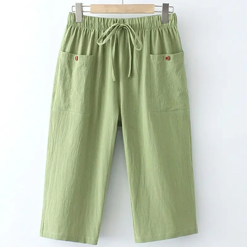 💃 Plus Size Summer Loose-Fit Pants for Women
Elastic Waist | Straight-Leg | 7/8 Length | Casual Comfort up to 200kg