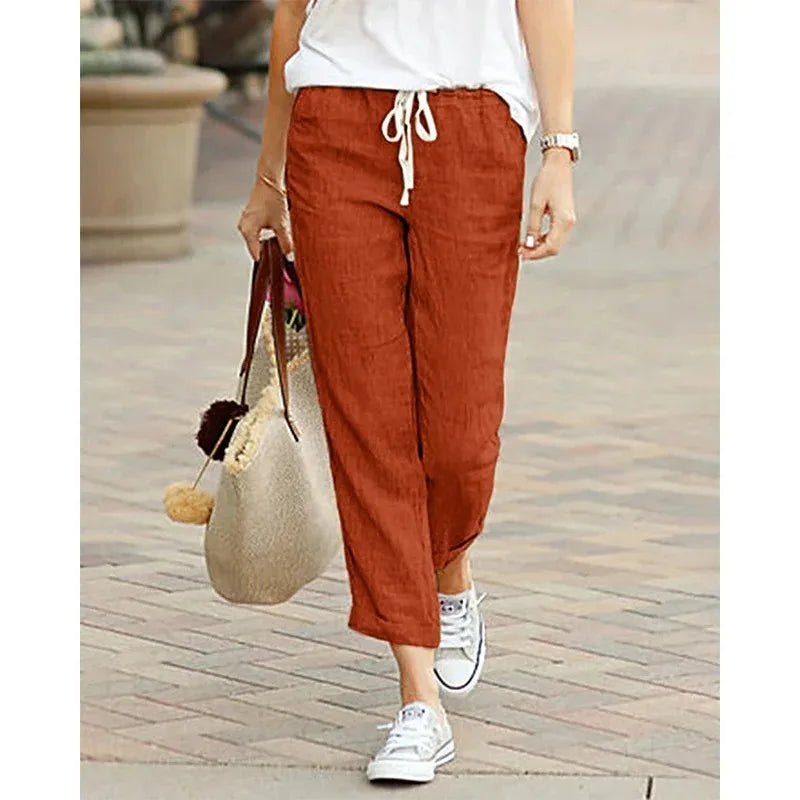 🍂 Spiritual Abacus – Autumn Cotton Y2K Black Drawstring Pants for Women
Elastic Waist • Loose Fit • Casual Streetwear Elegance