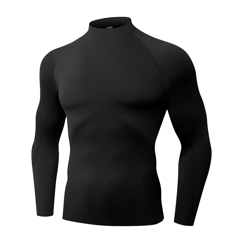 Spiritual Abacus™ Men’s Thermal Turtleneck Shirt – Soft Fleece Long Sleeve Base Layer for Winter