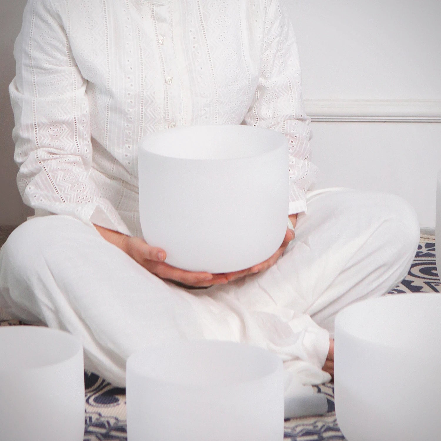 SpiritualAbacus 🥣 Tibetan Singing Bowl Set – Lotus Design for Meditation & Chakra Healing
