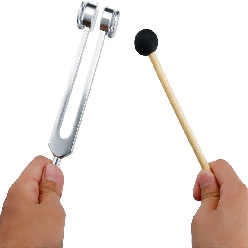 Spiritual Abacus 128 Hz Weighted Tuning Fork Set Bio-Acoustic Healing Tool – Chakra Balancing, Sound Therapy & Stress Relief