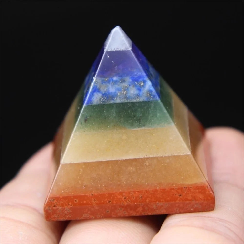 Spiritual Abacus 7 Chakra Multi-Stone Reiki Pyramid
