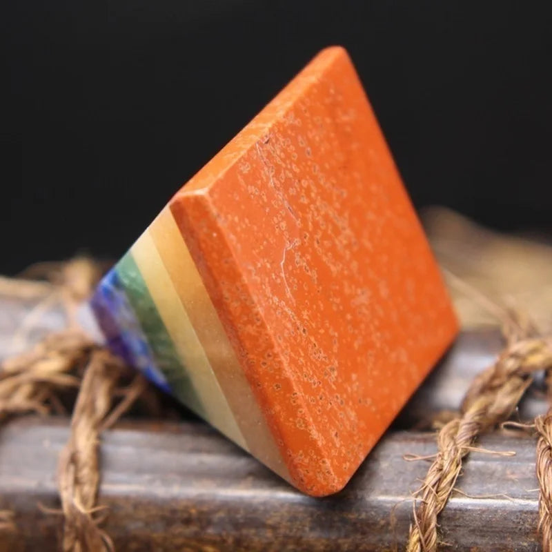 Spiritual Abacus 7 Chakra Multi-Stone Reiki Pyramid