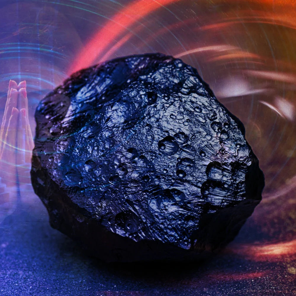 Spiritual Abacus Tektite – The Only Crystal That Absorbs Dark Energy Rare Cosmic Stone for Protection, Energy Clearing & Astral Insight