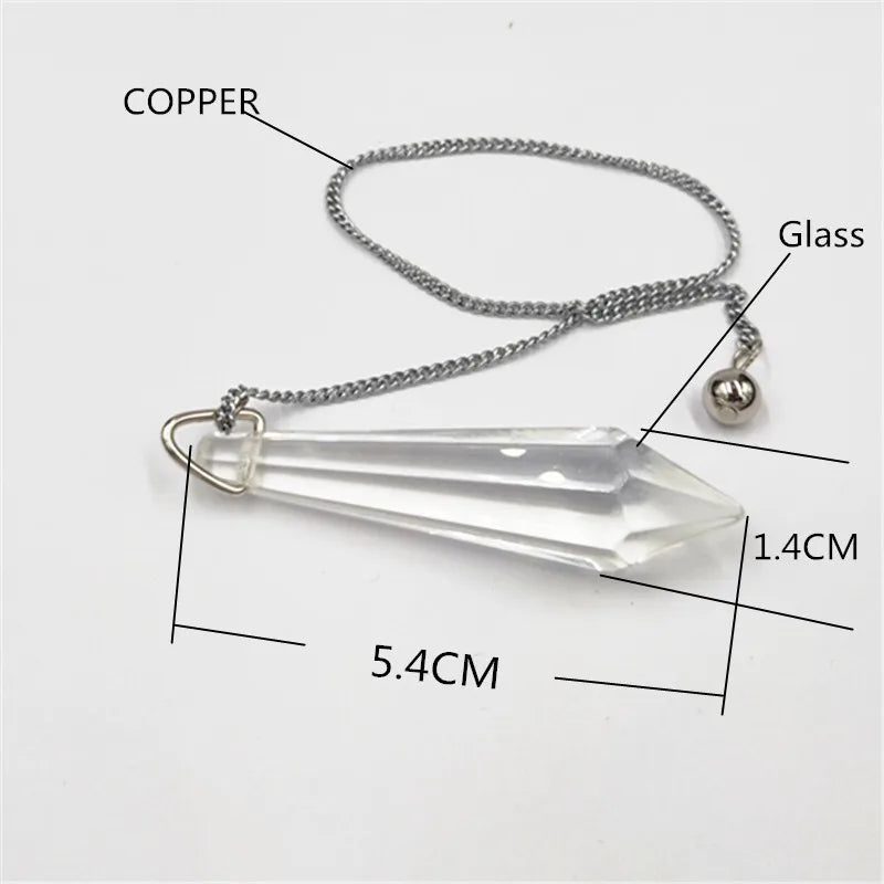Spiritual Abacus Quartz Prism Reiki Pendulum Pendant