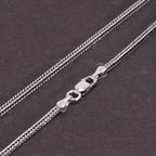 🔗 Spiritual Abacus 925 Sterling Silver Foxtail Chain Necklace – Unisex Vintage Thai Silver Style