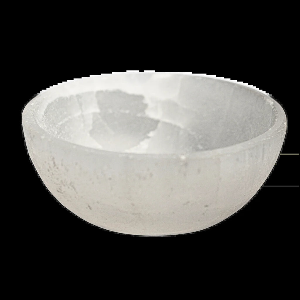 🌙 Selenite Charging Bowl – Crystal Cleansing & Energy Recharging Dish Sacred White Selenite Bowl for Stones, Jewelry & Spiritual Tools by Spiritual Abacus