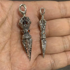 Spiritual Abacus👑 S925 Sterling Silver Retro Crown Vajra Pendant