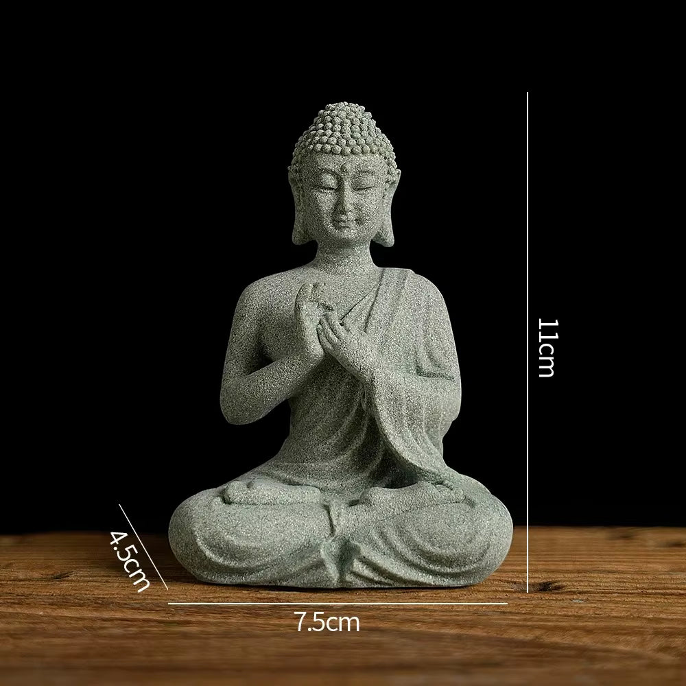 Spiritual Abacus Mini Zen Buddha Garden Statue