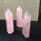 Spiritual Abacus 💖 Natural Rose Quartz Point Healing Crystal (40–50mm)