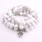Spiritual Abacus White Pine 108 Mala Beads – Natural Prayer Bracelet or Necklace for Men & Women