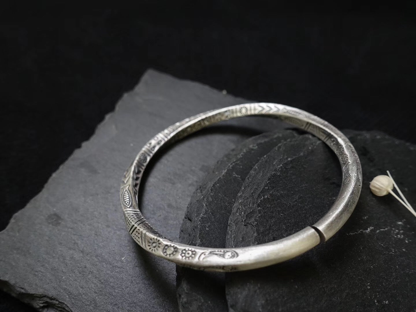 Spiritual Abacus Möbius Ring Sterling Silver Bracelet